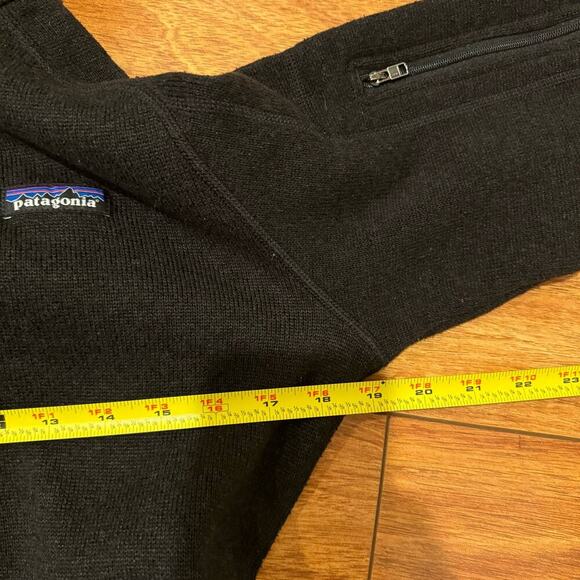 Patagonia Men's Better Sweater 1/4-Zip Fleece In Black Size Medium - Picture 8 of 10
